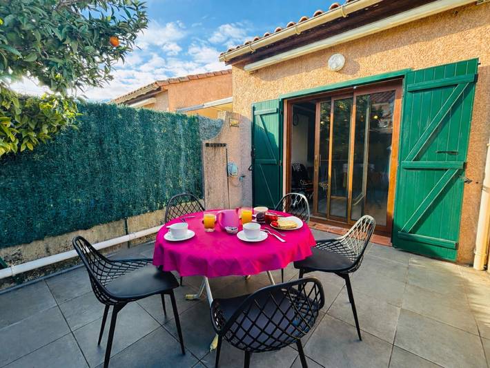 Maison de vacances pour 6 personnes, avec terrasse et piscine