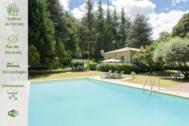 Maison de vacances pour 10 personnes, avec vue ainsi que piscine et terrasse - 1