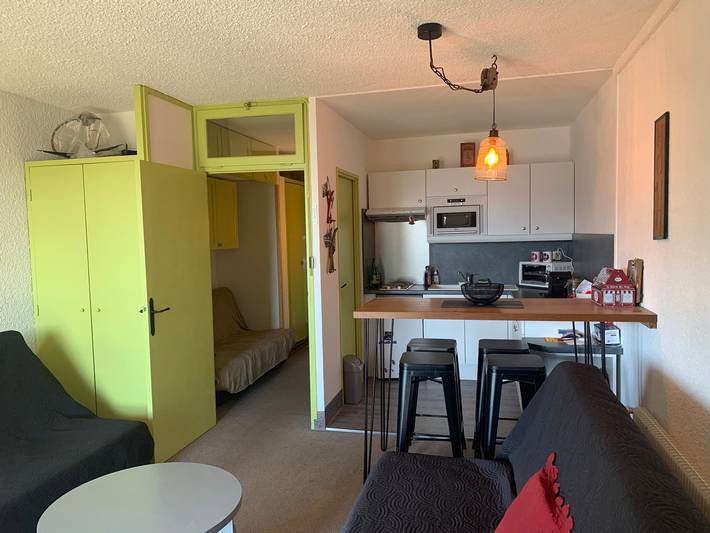 Entire studio, Spacious studio for 4, near center and slopes, Pra Loup in Pra-Loup, Uvernet-Fours