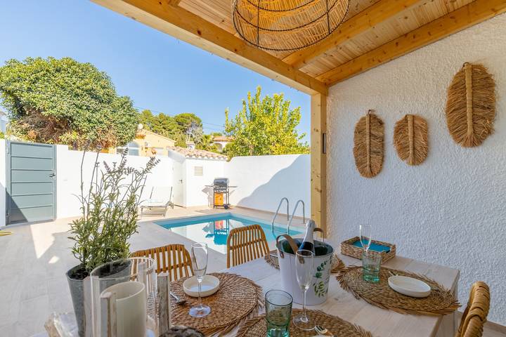Maison de vacances pour 4 personnes, avec Balcon et Jardin