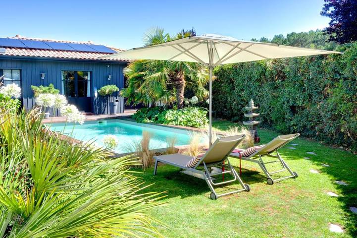 Maison d’hôte pour 2 personnes, avec piscine ainsi que vue et jardin à Gujan-Mestras - 4