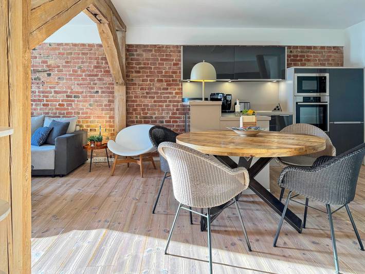 Ferienwohnung für 5 Personen, mit Balkon und Ausblick in Barth