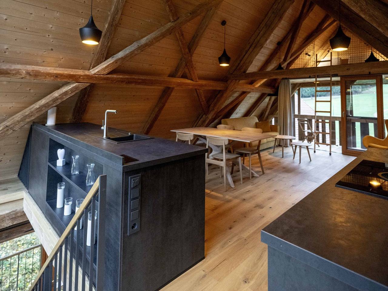 Ferienhaus 'Ferienhaus Kornspeicher' mit Bergblick, gemeinsamer Terrasse und Wi-Fi in Hornberg, Mittlerer Schwarzwald