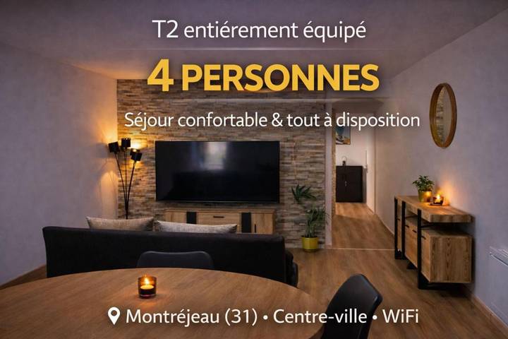 Gîte pour 4 personnes, animaux acceptés à Montréjeau