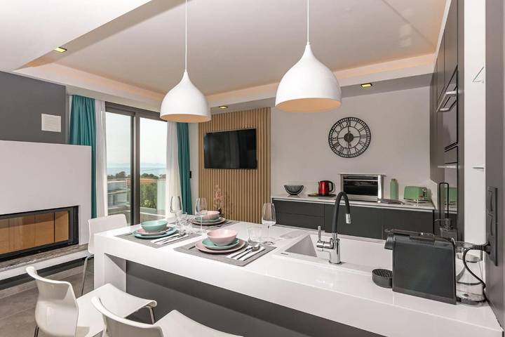 Villa für 6 Personen, mit Ausblick und Pool sowie Garten auf Thassos - 4