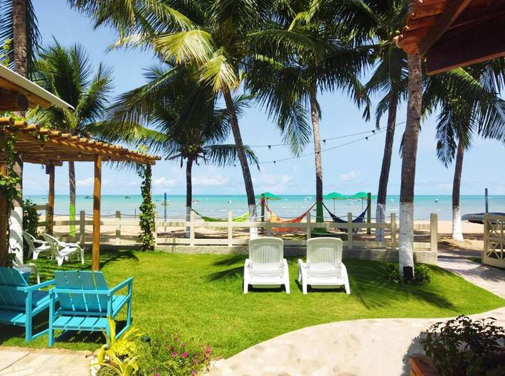 Pousadas para 3 pessoas, com vista e jardim em Japaratinga