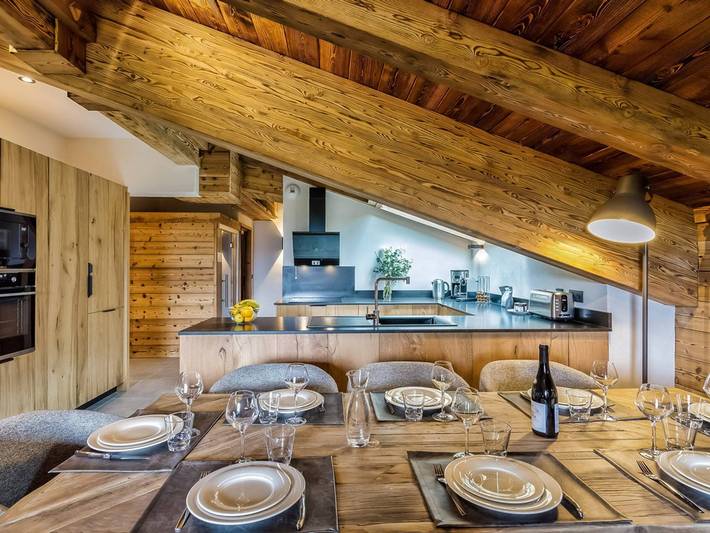 Chalet pour 8 personnes, avec balcon ainsi que sauna et jacuzzi à Les Saisies - 4