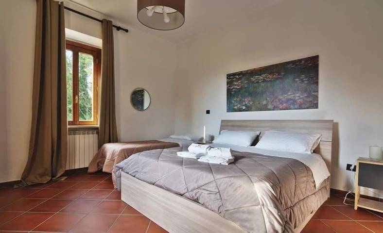 Appartamento per 5 persone, con giardino e panorama in Rivergaro