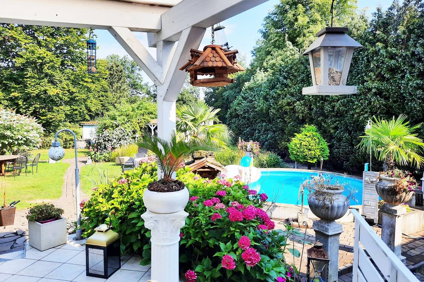 Ganze Wohnung, Apartment 'Gast Wohnung Im Grünen Casa Weige' mit privatem Pool, Garten & Wlan in Hamm, Ruhrgebiet