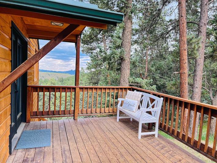 Blockhütte für 6 Personen, mit Balkon - 1