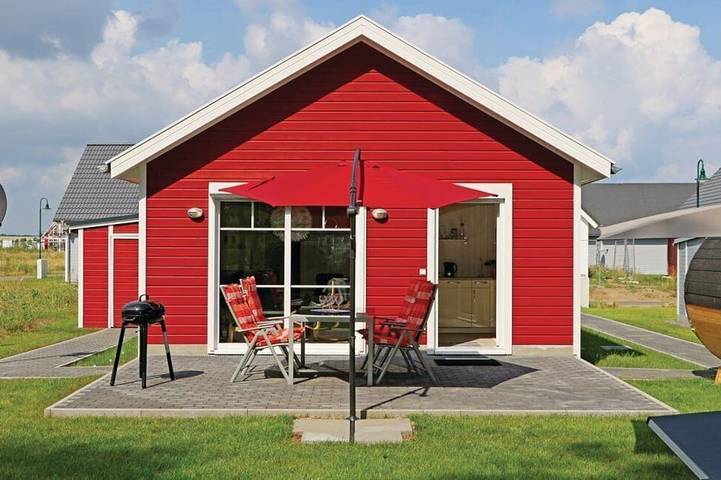 Ferienhaus für 4 Personen, mit Terrasse und Garten sowie Sauna