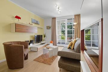 Ferienwohnung für 4 Personen, mit Balkon und Sauna am Balmer See