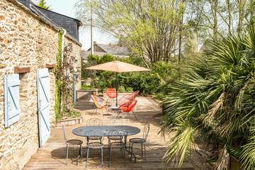 Gîte pour 7 personnes, avec terrasse et jardin à Missillac