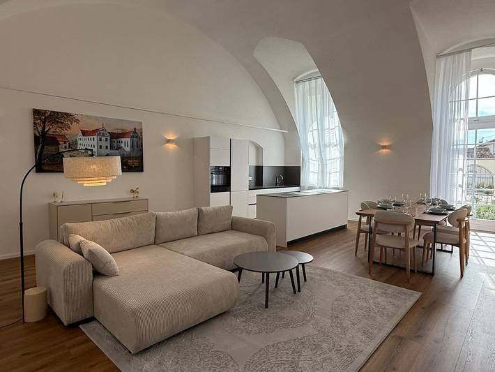 Ferienwohnung für 4 Personen, mit Terrasse und Garten