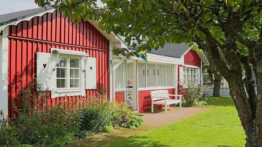Hus för 4 Personer, med terass och trädgård i Mellbystrand