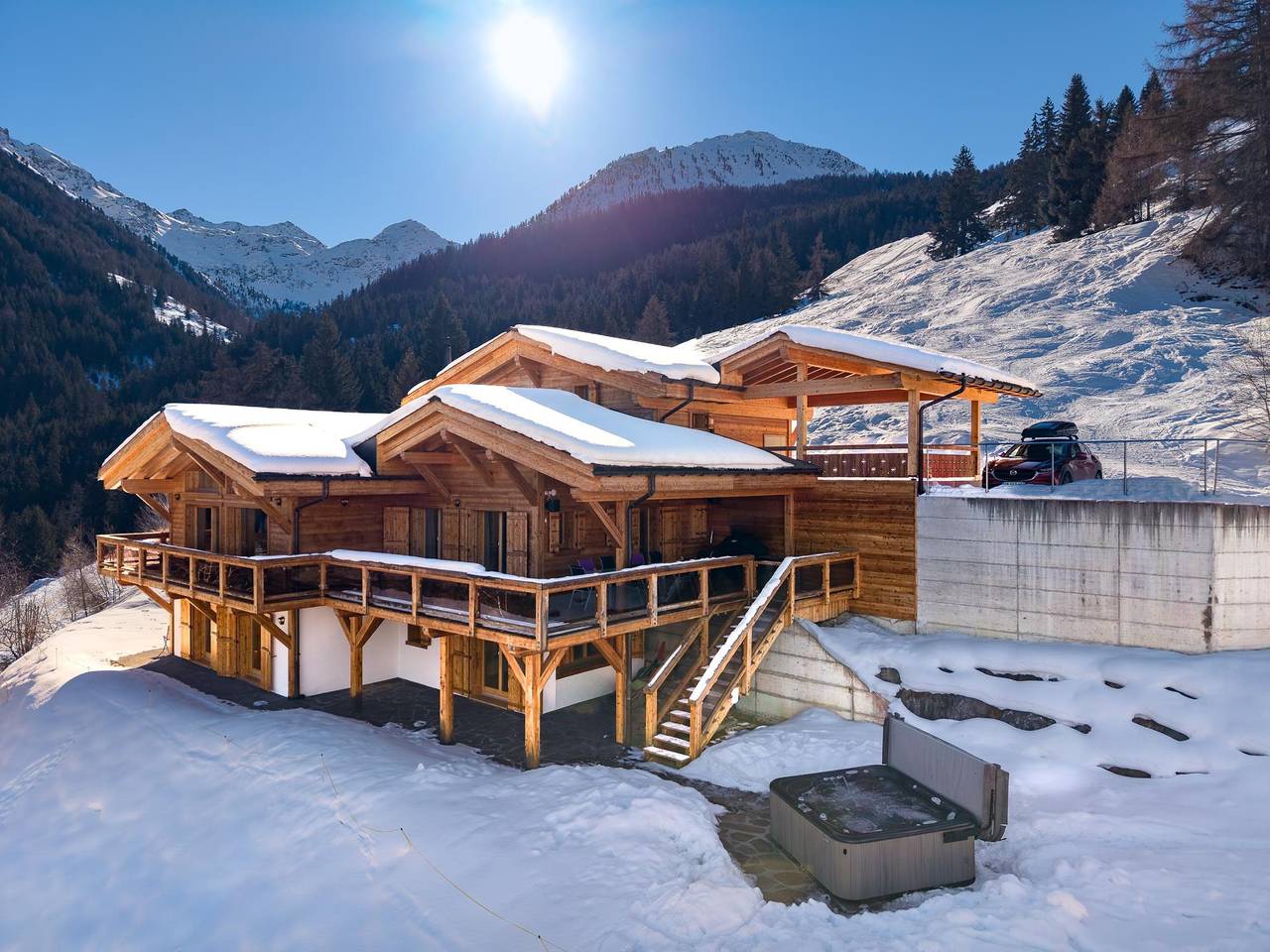 Chalet Chalet Flocon de Neige - jacuzzi - sauna in La Tzoumaz, Riddes