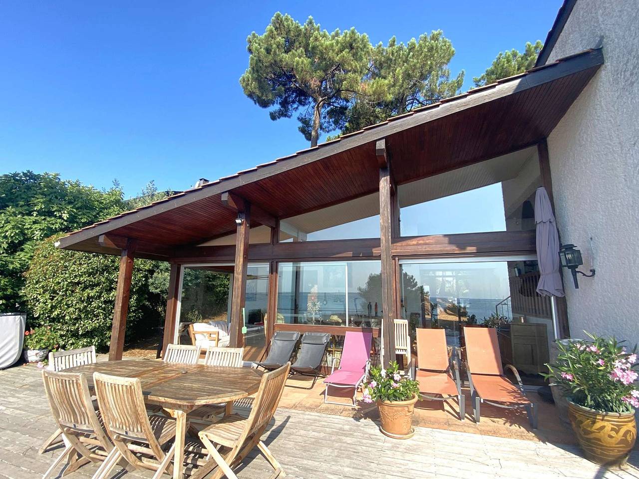 Grande villa avec jacuzzi à La Pointe aux Chevaux in Petit Piquey, Lège-Cap-Ferret