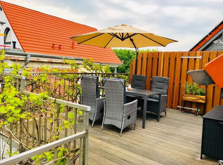 Ferienwohnung für 2 Personen, mit Terrasse und Garten