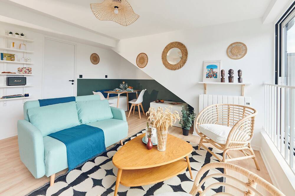 Appartement entier, Appart Univers 1 chambre · Vue jardin · 2' Lille in Ronchin, Région de Lille