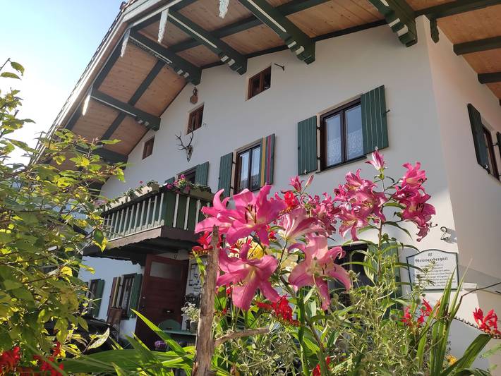 Ferienwohnung für 4 Personen, mit Balkon und Terrasse sowie Garten in Marquartstein