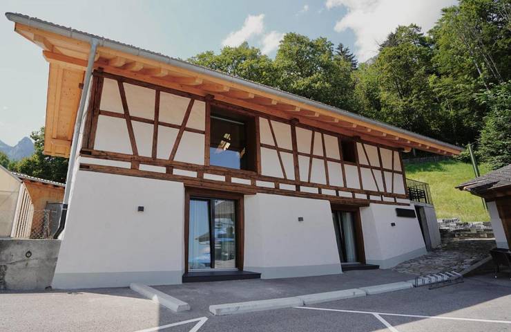 Ferienhaus für 10 Personen, mit Terrasse und Ausblick in Boltigen