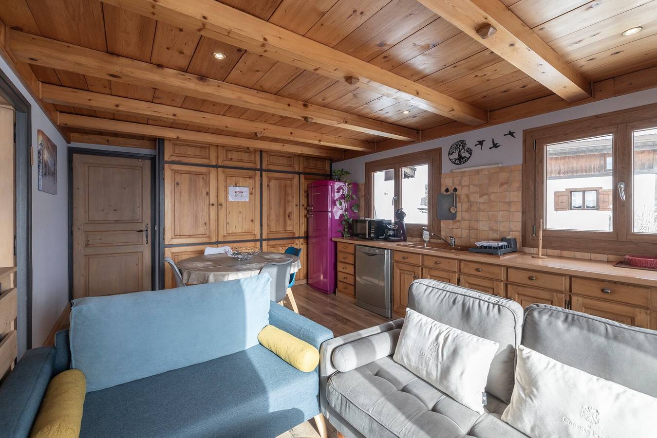 Apartamento entero, Apartamento «Le Gîte De L'Auguille» con vistas a la montaña, terraza privada y Wi-Fi in Megève, Pays du Mont-Blanc