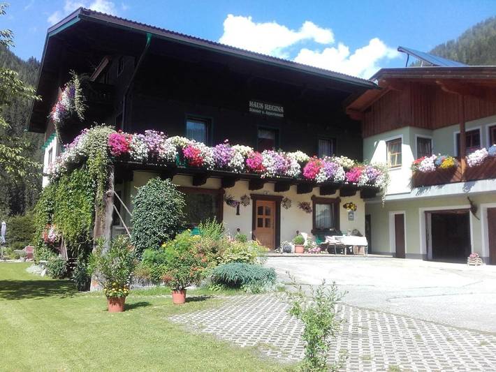 BnB für 4 Personen, mit Balkon und Terrasse sowie Garten und Pool in Werfenweng