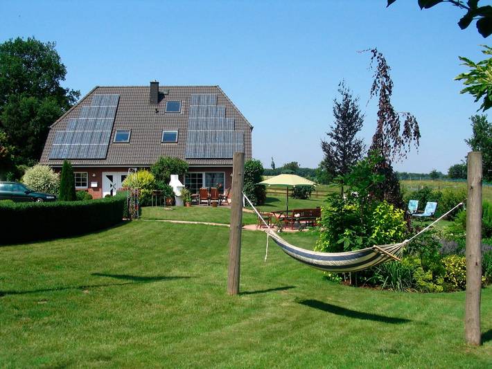 Ferienwohnung für 4 Personen, mit Terrasse und Garten sowie Seeblick in Hüttener Berge
