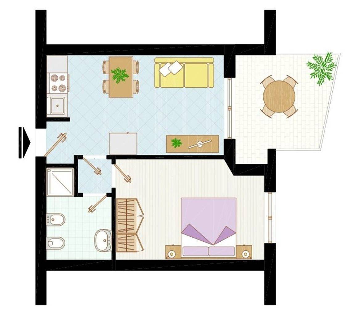 Entire apartment, Two-room apartment with pool in Bibione, Venice Province