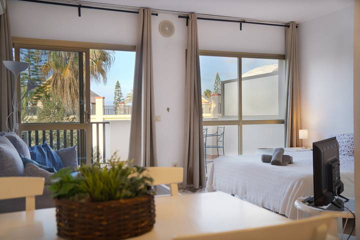 Studioleilighet for 2 personer, med Balkong og Badebasseng i Marbella