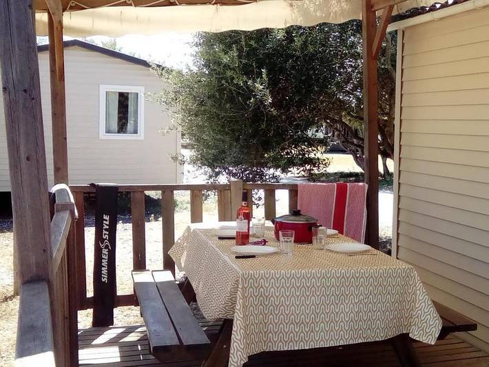 Camping Le Fun - Mobilheim 4 personen - Grünes Kap in Fitou, Mittelmeerküste (Frankreich)