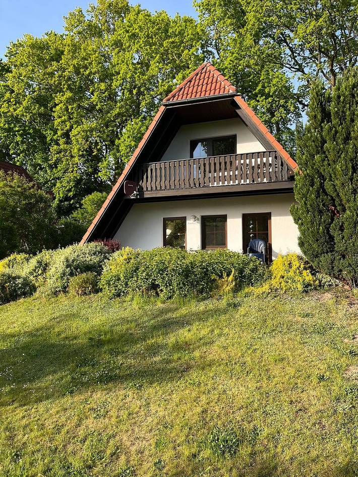 Ferienhaus für 4 Personen, mit Balkon und Terrasse sowie Ausblick in Marlow