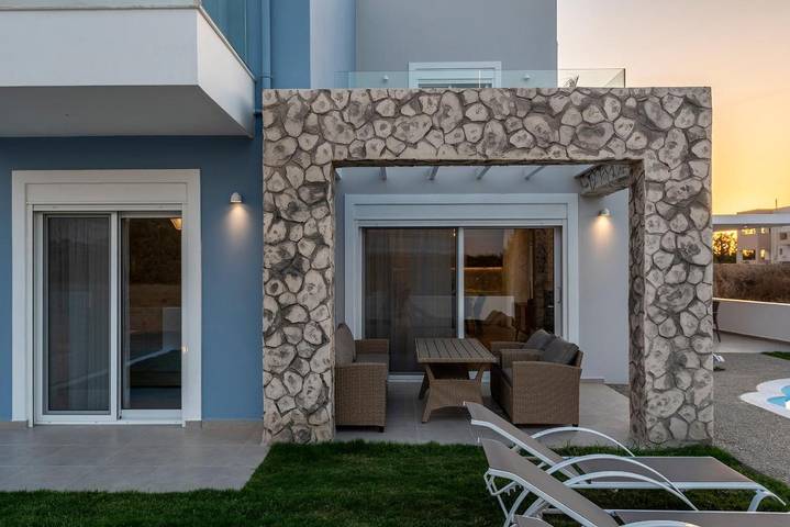 Villa für 6 Personen, mit Garten und Ausblick sowie Pool auf Kos - 2