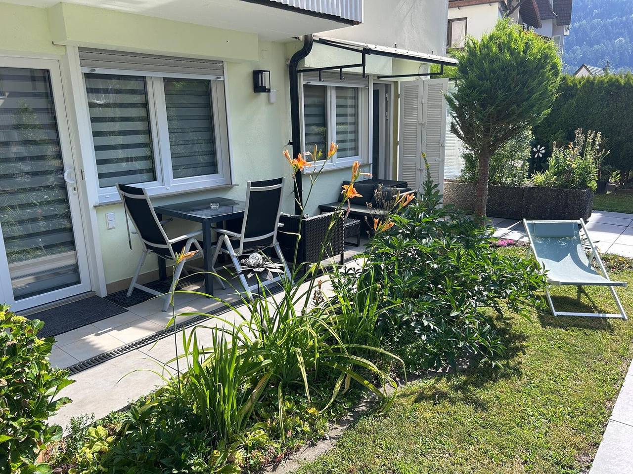 Ganze Wohnung, Apartment „Tamaras Paradies“ mit privater Terrasse, Garten und Wlan in Bad Wildbad, Nordschwarzwald
