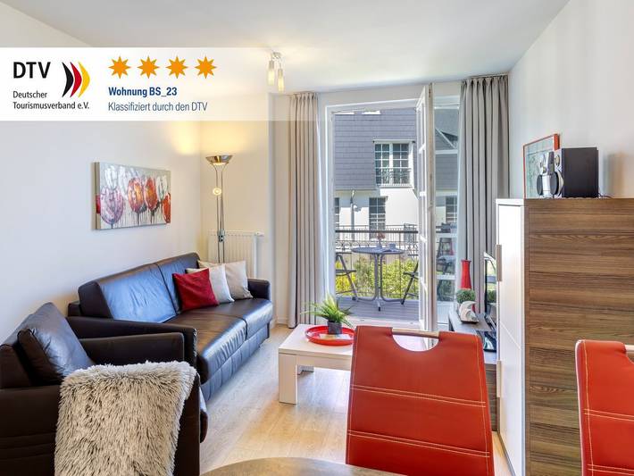 Ferienwohnung für 4 Personen, mit Balkon und Seeblick sowie Sauna - 1