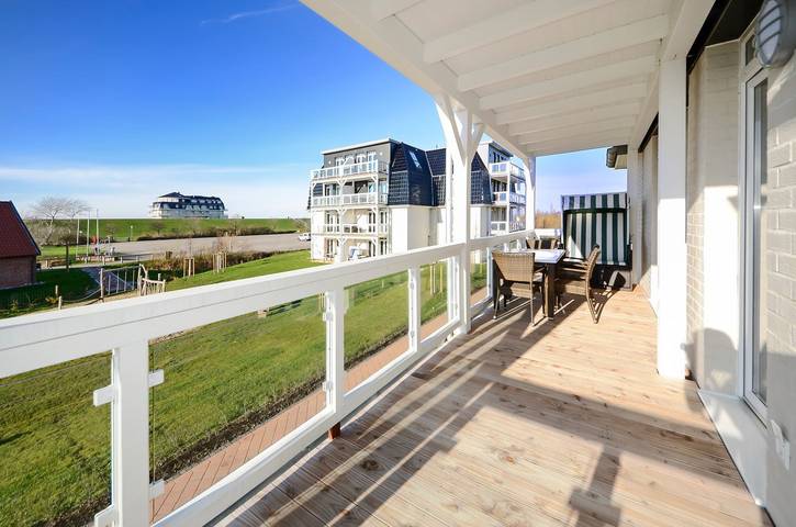 Ferienwohnung für 4 Personen, mit Balkon und Sauna sowie Ausblick in Wremen - 2