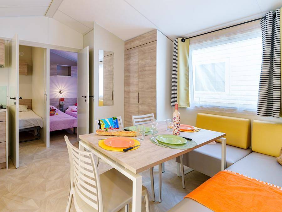 Camping du Vieux Château - Mobilhome 6 personas - Confort silencioso in Saint-Michel-Chef-Chef, Côte de Jade