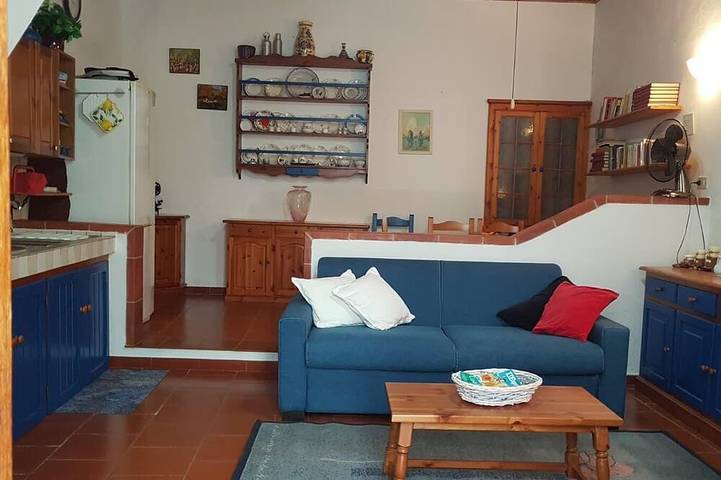 Typical Carlofortina house right in the center in Carloforte, Sulcis Iglesiente