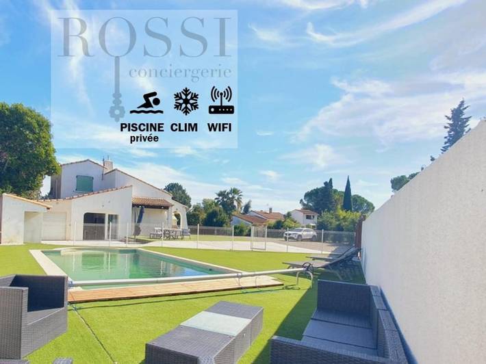 Chalet para 8 personas, con jardín y piscina - 1