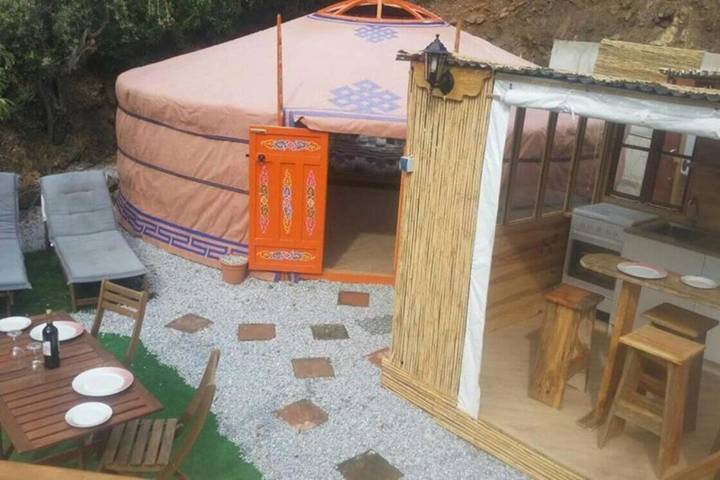 Tente pour 5 personnes, avec vue ainsi que piscine et jardin, animaux acceptés sur la Costa del Sol - 2