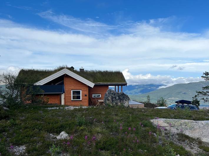 Feriehus for 6 personer, med sauna og terrasse i tillegg til utsikt, dyr tillatt i Vrådal