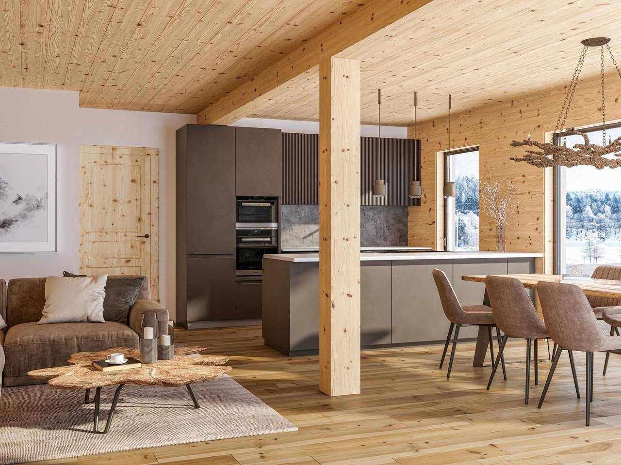 Villa # 5a mit Sauna & Pool in St. Georgen ob Murau, Sankt Georgen am Kreischberg