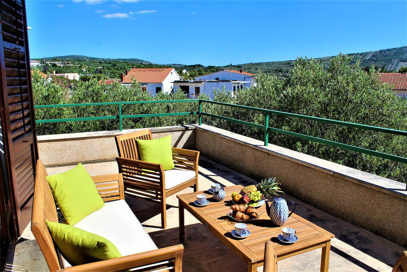 Ganze Wohnung, 1-Zimmer-Ferienwohnung mit Terrasse und Meerblick Primosten A-15499-b in Primošten, Šibenik-Knin