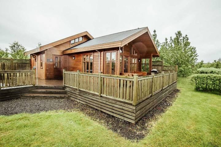 Maison de vacances pour 9 personnes, avec jacuzzi et jardin en Islande
