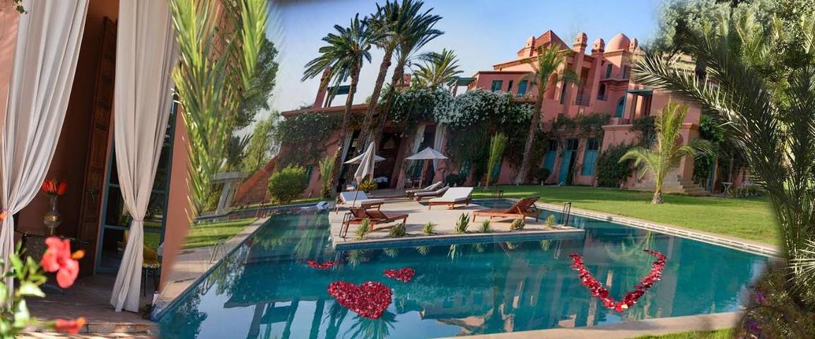 Maison d’hôte pour 24 personnes, animaux acceptés à Marrakech