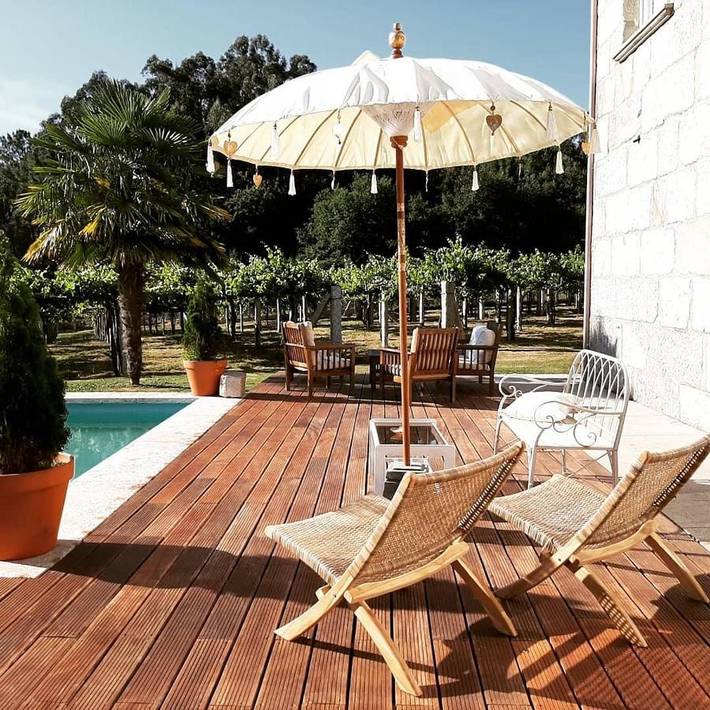 Casa rural para 3 personas, con piscina y jardín en Rias Baixas - 4