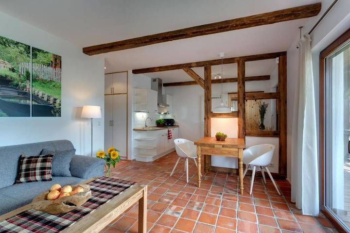 Apartament wakacyjny dla 3 osób, z ogród i widok w Lubin (Niemcy)