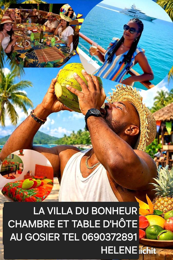 Gîte pour 2 personnes, avec jardin en Guadeloupe