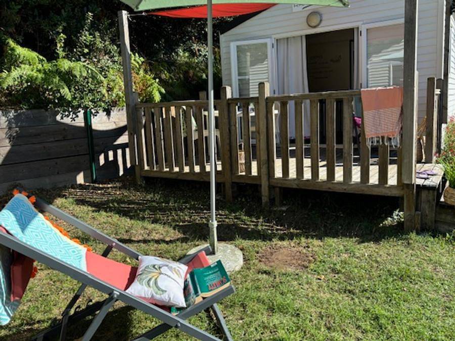 Camping Tahiti Village - Mobilhome 2 personnes - Mobilhome Adriatique - 20m² - 1 chambre in Saint-Palais-sur-Mer, Côte de Beauté