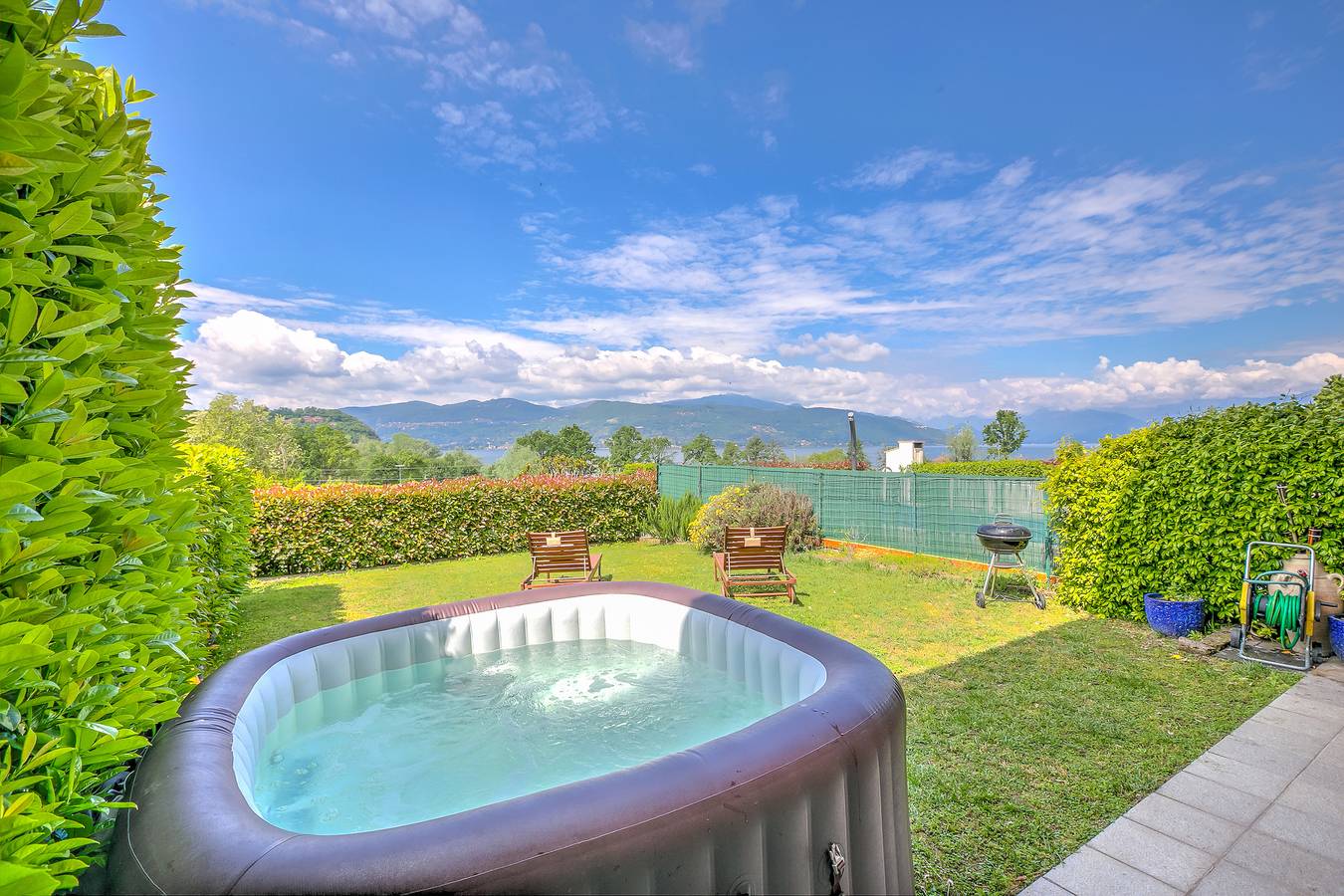Miralago Lake View Outside Whirlpool in Ispra, Comune di Ispra